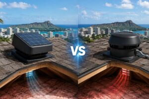 solar powered attic fan vs electric fan hawaii